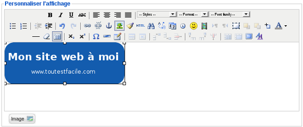 Joomla! Administration: Insertion d'une image dans le texte